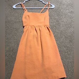 Light orange mini dress!